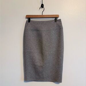 Halogen grey pencil skirt with side zipper, perfect for work size small
